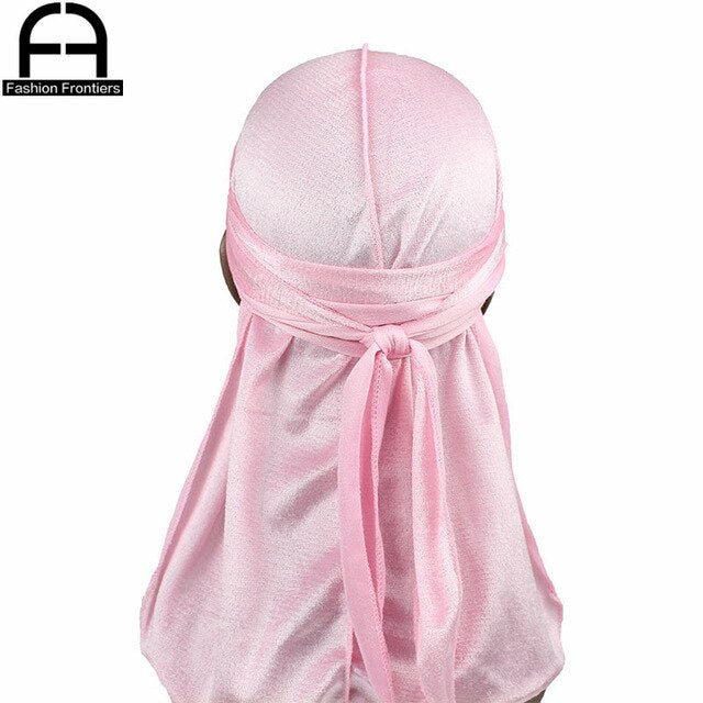 Unisex Men Women Velvet Durag Extra Long Tail